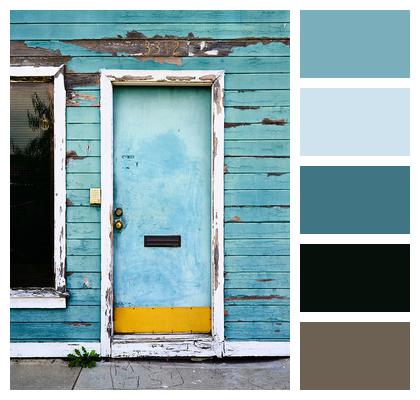 Old Building Rustic Building Door Image